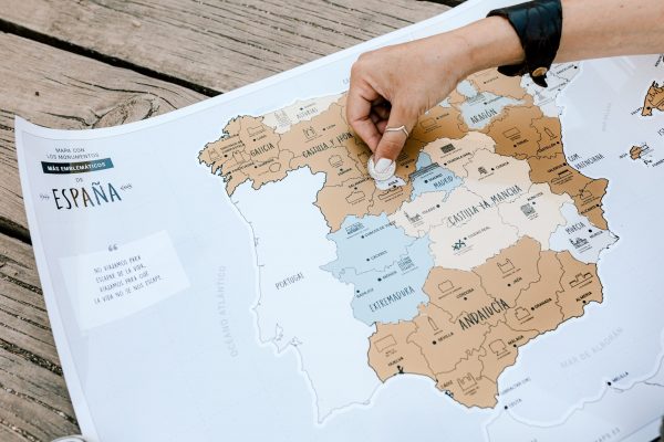 Mapa de España para rascar